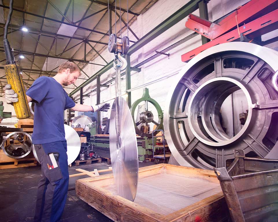 Rudolf Stieglitz Maschinenbau Augsburg, Produktionshalle