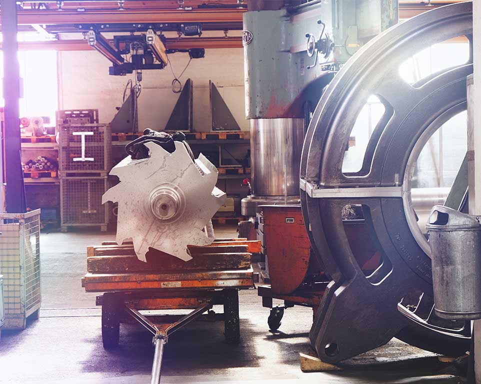 Rudolf Stieglitz Maschinenbau Augsburg, Produktionshalle